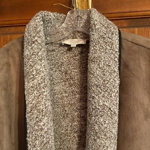 Faux Suede/Sherling Vest